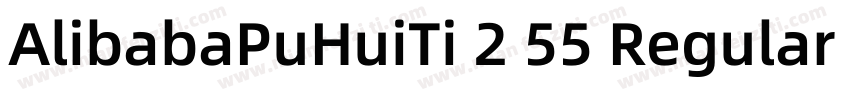 AlibabaPuHuiTi 2 55 Regular 常规字体转换